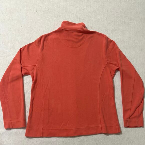Lady Divots Golfing jacket women’s Sz small coral color zip up 100% Pima Cotten - Picture 2 of 6